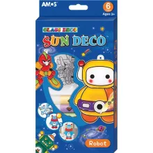 AMOS üvegmatricafesték készlet 10,5ml 6db+6db sablon, robot