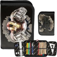 Iskolatáska szett Paso, Vasember, tolltartóval és tornazsákkal