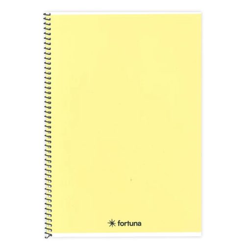 Spirálfüzet A/5-ös 70 lapos vonalas, pasztell sárga