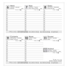 Zsebnaptár, haránt, Alisca, Szekszárd, 2026. évi, Szürke