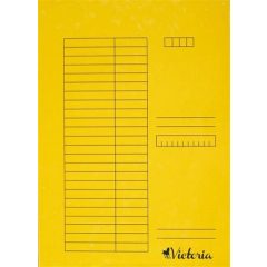 Papír pólyás dosszié A/4 5db sárga