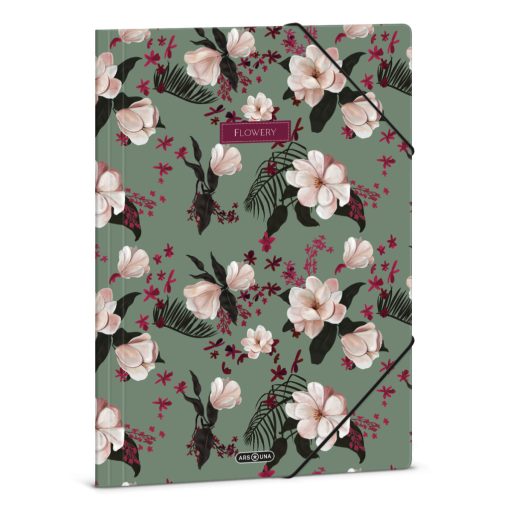 ARS UNA gumis mappa A/4 Flowery Green