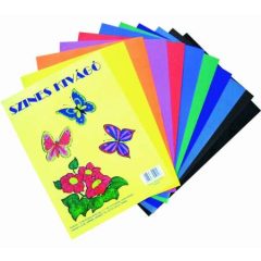 Kivágólap A/4 színes enyvezetlen 10db/csomag