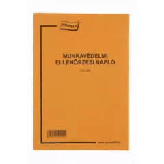 Munkavédelmi ellenőrzési napló A/5