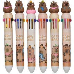 Golyóstoll 10 színű Capybara