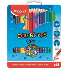 MAPED Color'Peps színesceruza 18db fémdobozban
