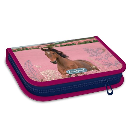 ARS UNA Mágneszáras iskolatáska szett, Wild and Free, Lovas, 3 részes