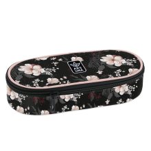  ARS UNA Hátizsák Ergonomikus iskolatáska szett, Flowery Black, 3 részes