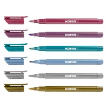 KORES Metallic ecsetfilc 6db