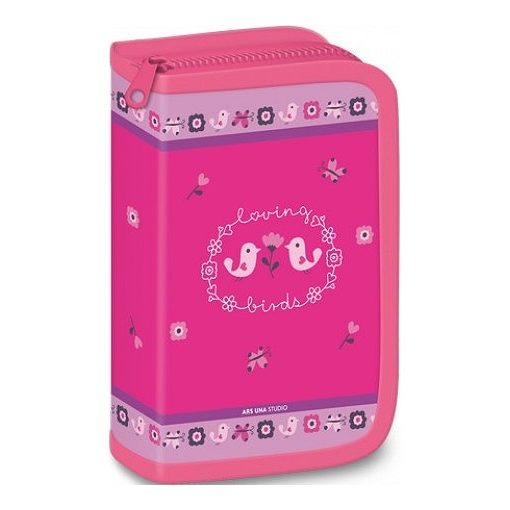 ARS UNA töltött tolltartó kihajtható írószertartóval Loving Birds