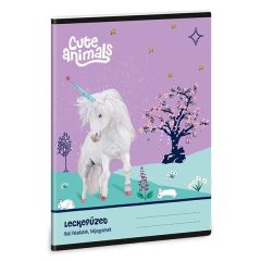 ARS UNA leckefüzet A/5 32 lapos Cute Animals Unicorn
